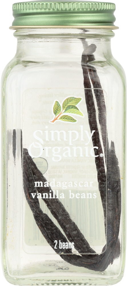 Picture of Simply Organic KHLV00101623 Madagascar Whole Vanilla Bean - 2 Piece