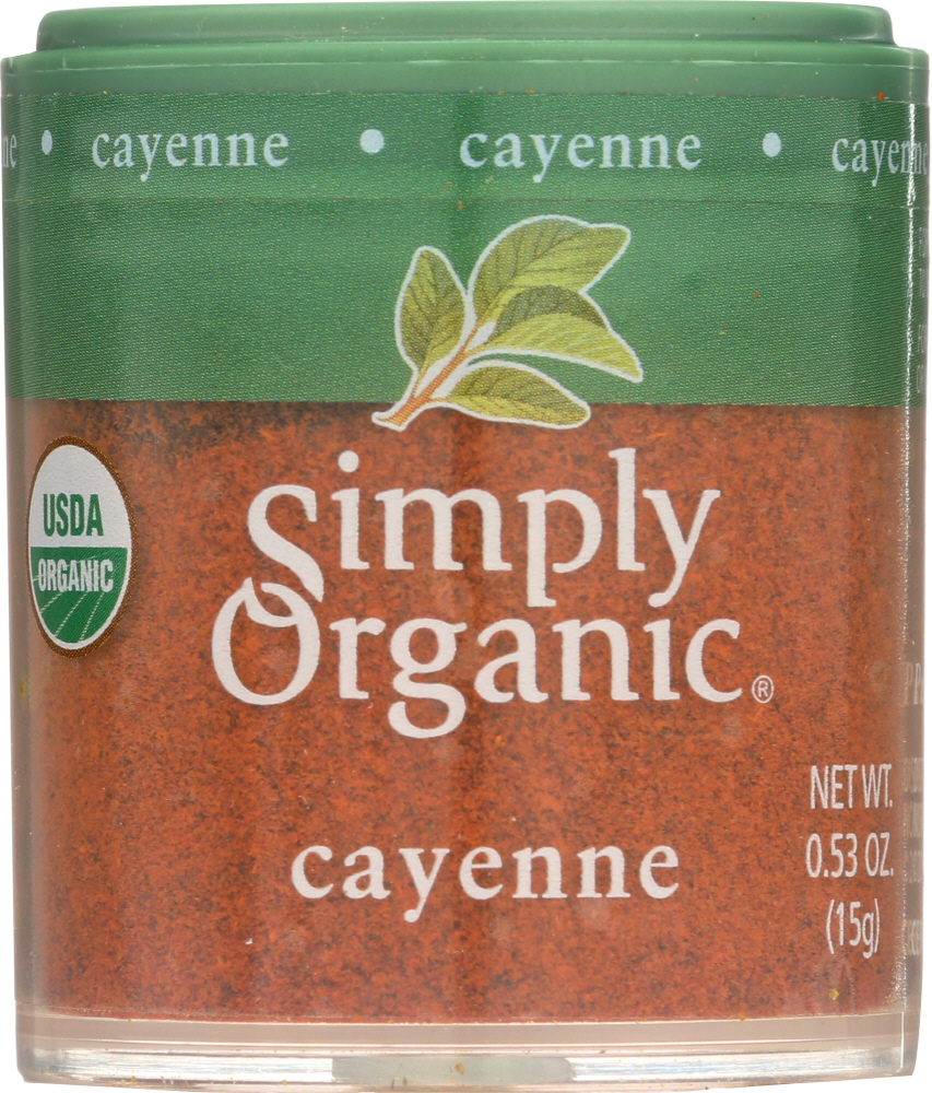 Picture of Simply Organic KHLV00109331 Mini Cayenne Pepper Ground Spice - 0.53 oz