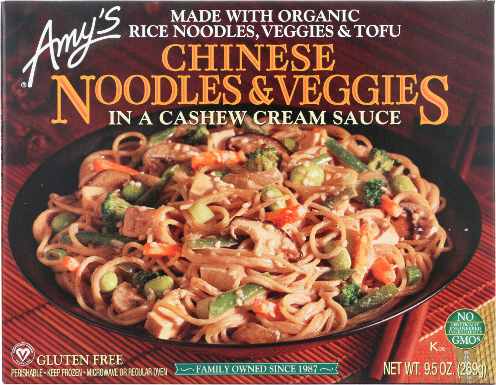 Picture of Amys KHFM00951004 9.5 oz Chinese Noodles & Veggies