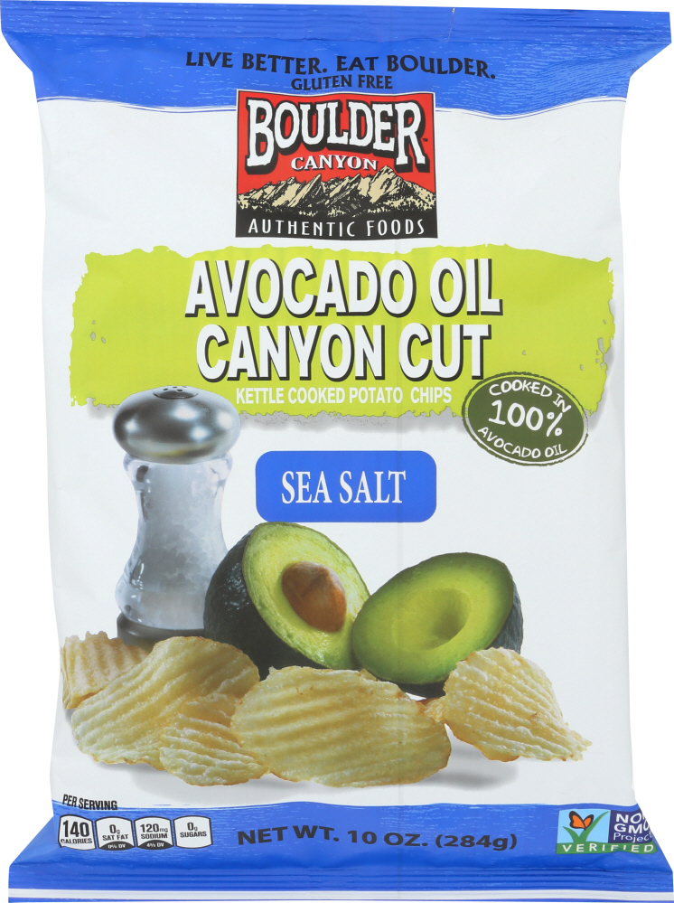 Picture of Boulder Canyon KHLV00325339 10 oz Kettle Avocado Oil Sea Salt Chip