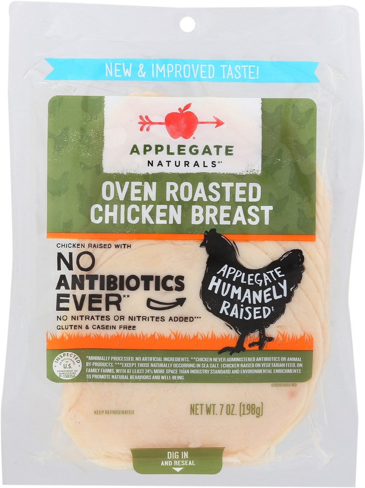 Picture of Applegate KHFM00271223 7 oz Naturals Oven Roasted Chicken Breast