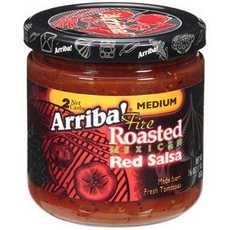 Picture of Arriba KHFM00018451 16 oz Fire Roasted Mexican Medium Red Salsa