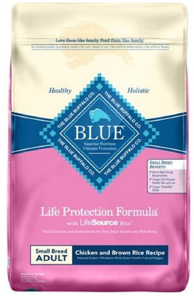 Picture of Blue Buffalo KHCH00345069 15 lbs Life Protection Formula Small Breed Adult Chicken & Brown Rice Recipe Dog Food