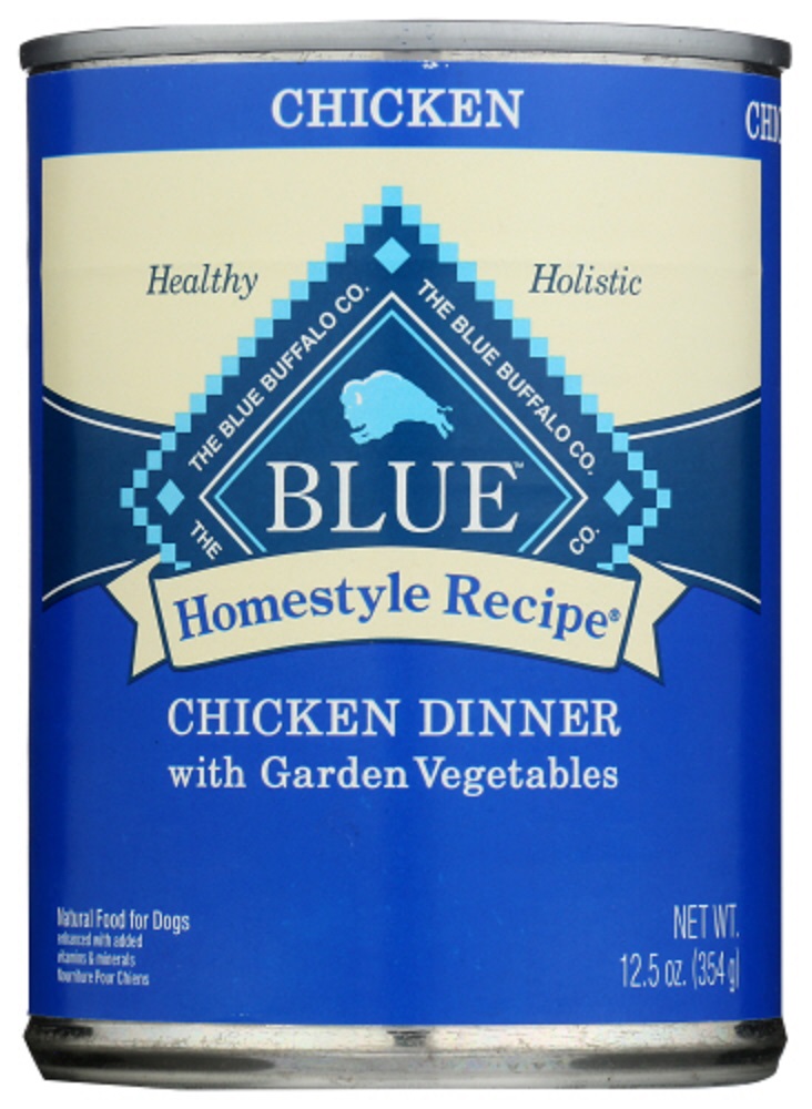 Picture of Blue Buffalo KHCH00345083 12.50 oz Homestyle Recipe Adult Chicken Dinner with Garden Vegetables Dog Food
