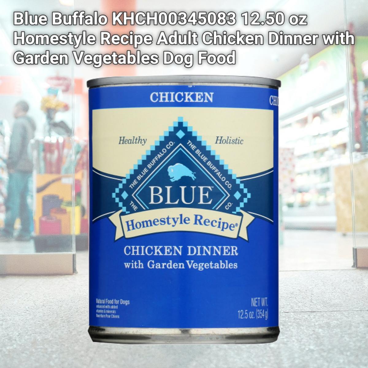 Picture of Blue Buffalo KHCH00345083 12.50 oz Homestyle Recipe Adult Chicken Dinner with Garden Vegetables Dog Food