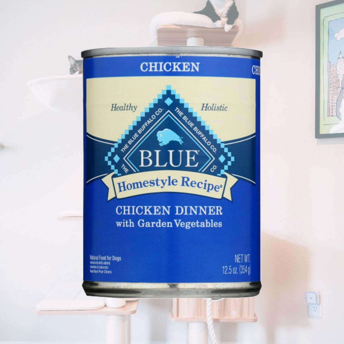 Picture of Blue Buffalo KHCH00345083 12.50 oz Homestyle Recipe Adult Chicken Dinner with Garden Vegetables Dog Food