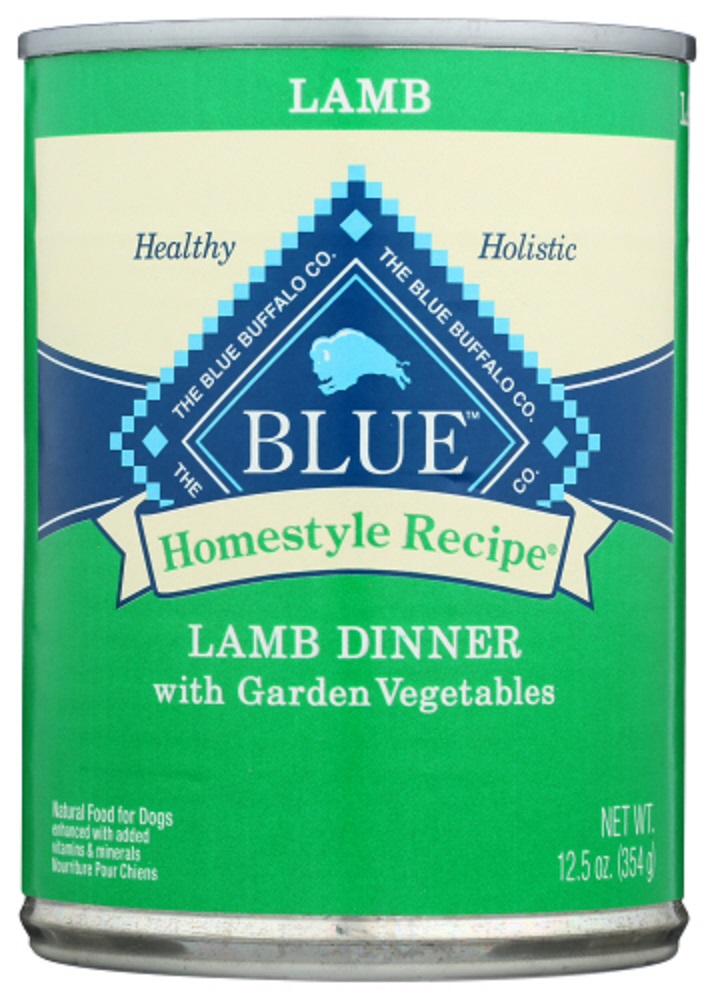 Picture of Blue Buffalo KHCH00345086 12.50 oz Homestyle Recipe Adult Lamb Dinner with Garden Vegetables Dog Food