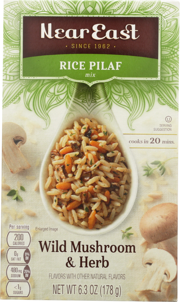 Picture of Near East KHLV00994038 6.3 oz Wild Mushroom & Herb Rice Mix Pilaf
