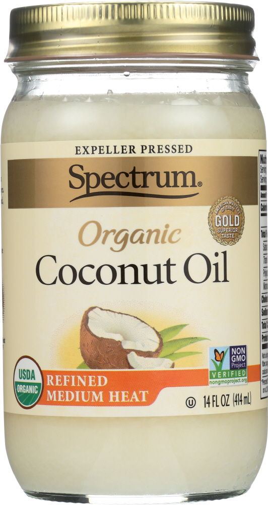 Picture of Spectrum Organic Products KHFM00848341 14 oz Organic Refined Coconut Oil