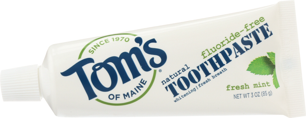Picture of Toms of Maine KHFM00997569 3 oz Fresh Mint Fluoride Free Whitening Toothpaste