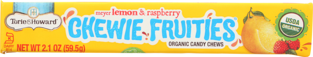 Picture of Torie & Howard KHLV00302865 Candy Fruit Chewie Lemon Raspberry Stick Pack - 2.1 oz