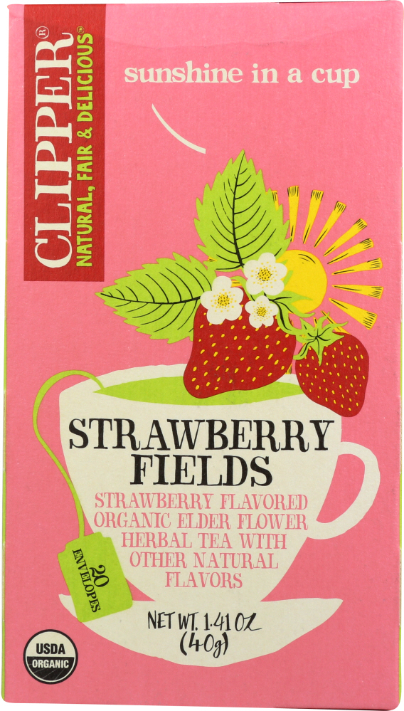 Picture of Clipper KHLV00320758 Organic Strawberry Fields Tea - 1.41 oz