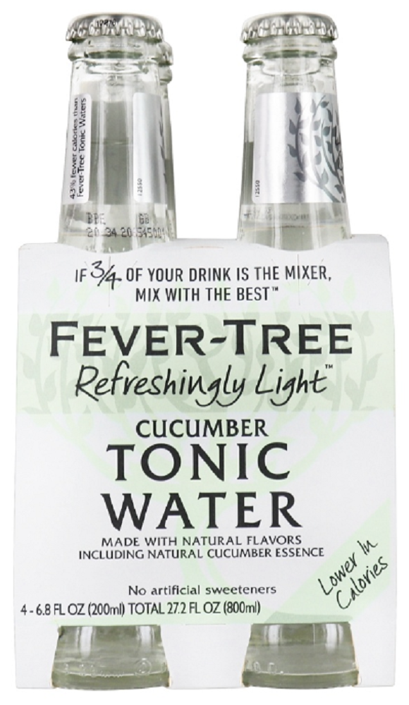 Picture of Fever-Tree KHLV00348952 27.20 fl oz Refreshingly Light Cucumber Tonic Water - Pack of 4