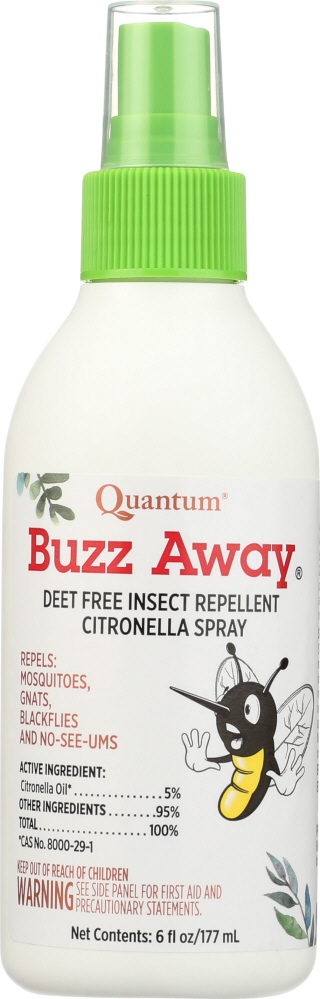Picture of Quantum Health KHLV01627942 Buzz Away Deet Free Insect Repellent Citronella Spray - 6 oz
