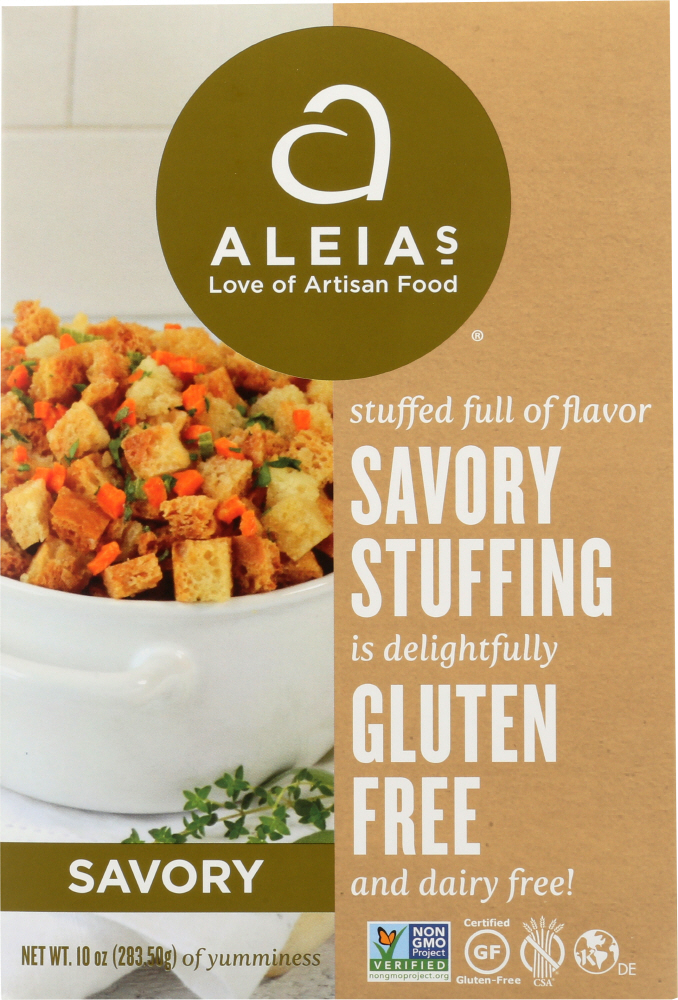 Picture of Aleias KHFM00258458 10 oz Gluten Free Stuffing Mix Savory