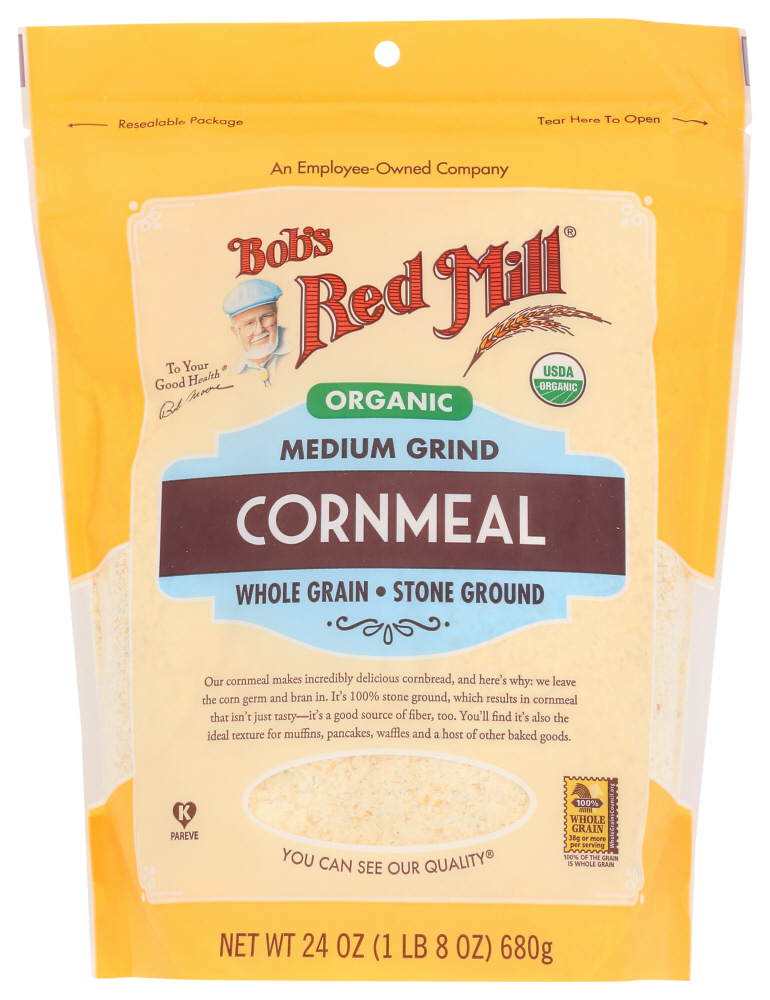 Picture of Bobs Red Mill KHLV00348643 24 oz Organic Medium Grind Cornmeal