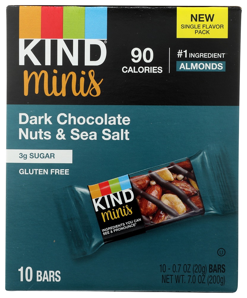 Picture of Kind KHLV00352895 7 oz Dark Chocolate Nuts & Sea Salt Minis