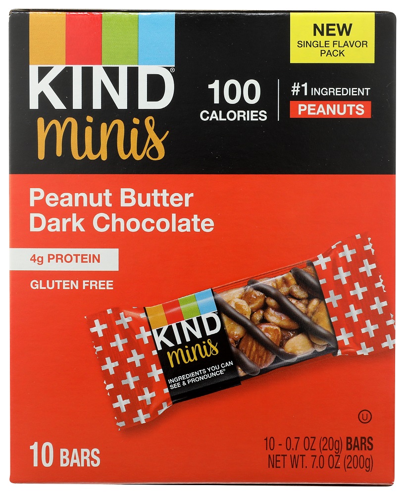 Picture of Kind KHLV00352896 7 oz Peanut Butter Dark Chocolate Minis