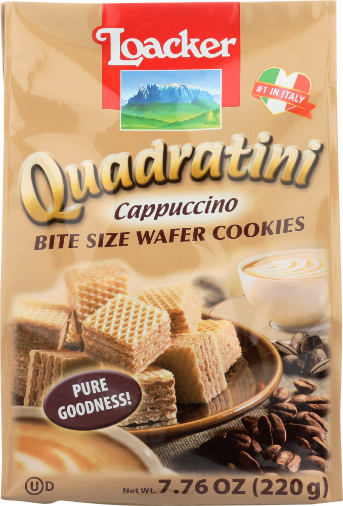 Picture of Loacker KHLV00155613 7.76 oz 220 g Quadratini Cappuccino Wafer Cookies