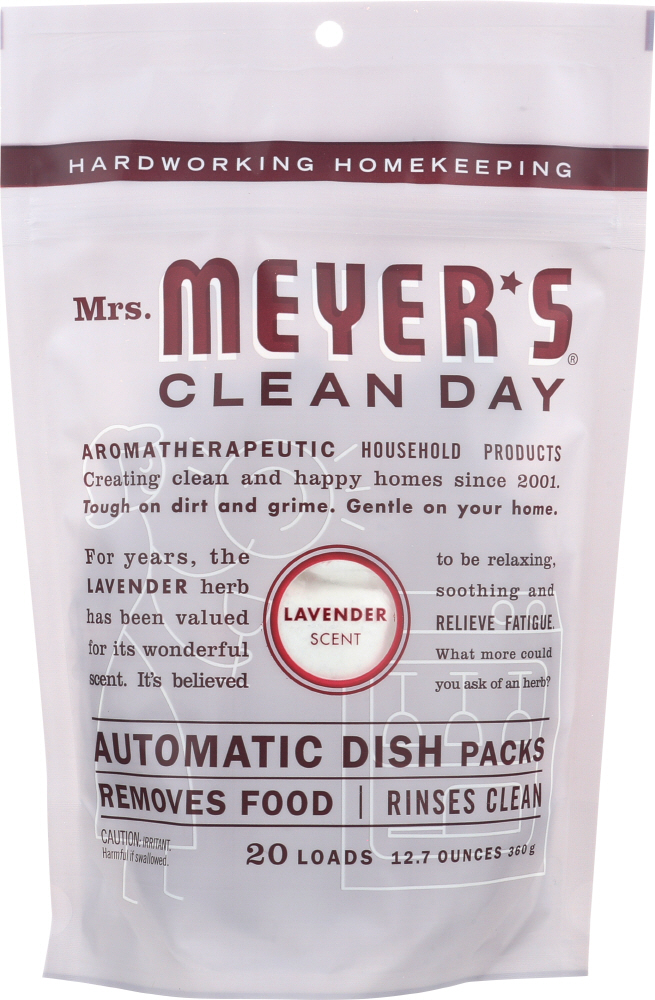 Picture of Mrs Meyers Clean Day KHFM00164111 12.7 oz Automatic Dish Packs Lavender Scent