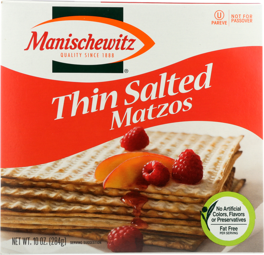 Picture of Manischewitz KHLV00032461 10 oz Matzo Thin Salted