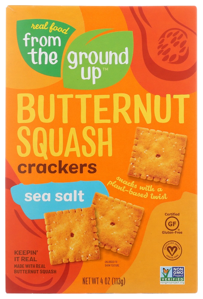 Picture of From the Ground Up KHLV00346794 4 oz Butternut Squash Sea Salt Crackers