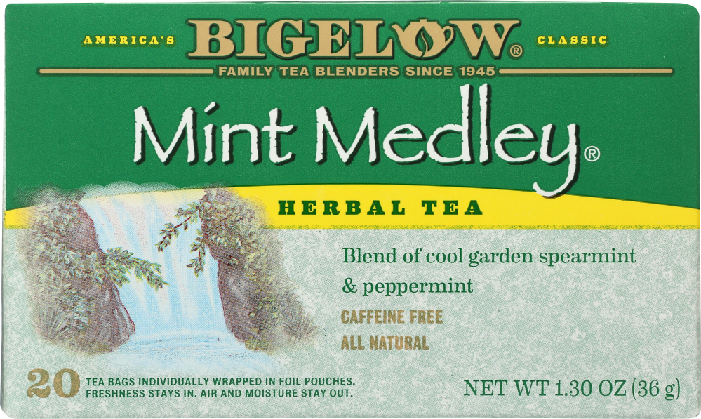 Picture of Bigelow KHFM00097717 Medley Spearmint & Peppermint Herbal Tea Mint - 20 Tea Bags