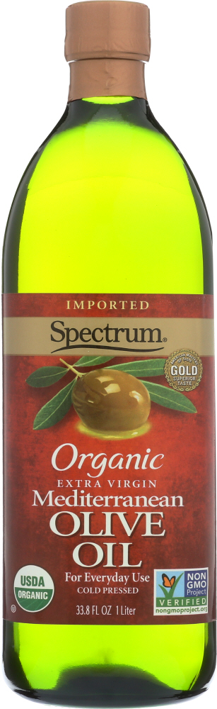 Picture of Spectrum Organic Products KHFM00851550 33.8 oz Natural Organic Extra Virgin Mediterranean Olive Oil