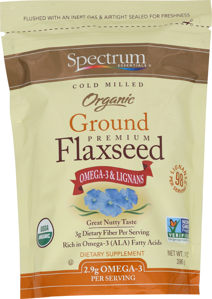 Picture of Spectrum Organic Products KHFM00853234 14 oz Organic Ground Premium Flaxseed