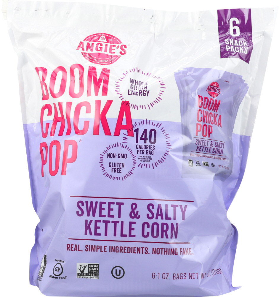 Picture of Angies KHFM00129741 6 oz Sweet & Salty Kettle Corn&#44; 6 Count