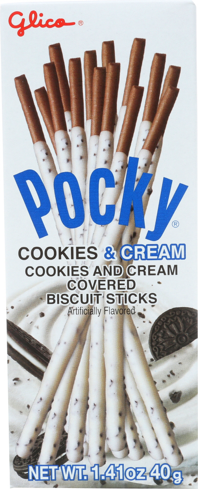 Picture of Glico KHLV00298123 1.41 oz Glico Pocky Cookies & Cream Biscuit Sticks
