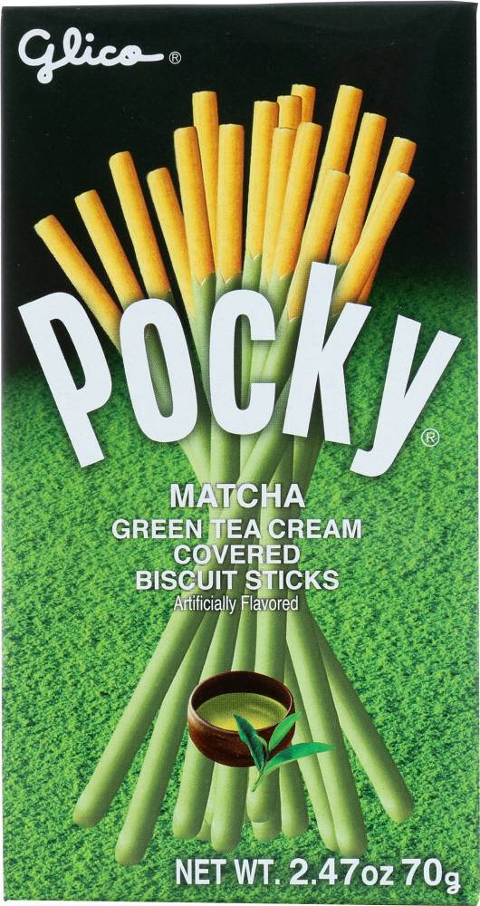 Picture of Glico KHLV00305868 2.47 oz Glico Pocky Matcha Green Tea Cream Biscuit Sticks