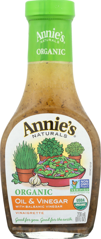 Picture of Annies KHLV00833012 8 oz Organic Oil & Vinegar Vinaigrette Dressing
