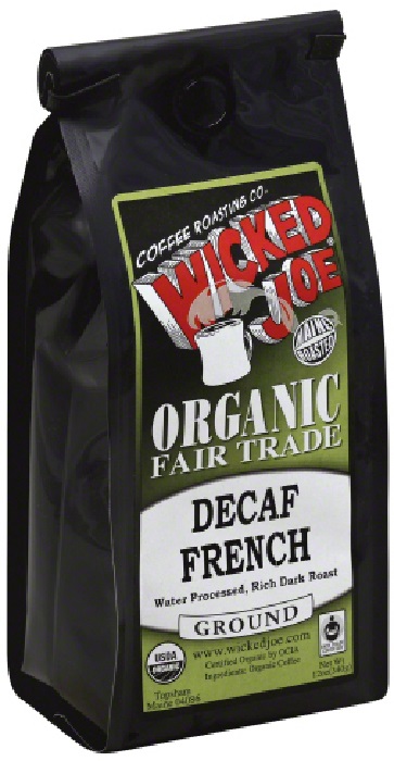 KHLV00145454 12 oz Organic Ground Dark Roast French Decaf Coffee -  Wicked Joe Coffee