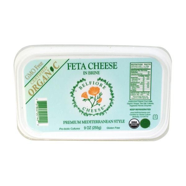 Picture of Belfiore KHFM00309927 9 oz Organic Feta Cheese in Brine