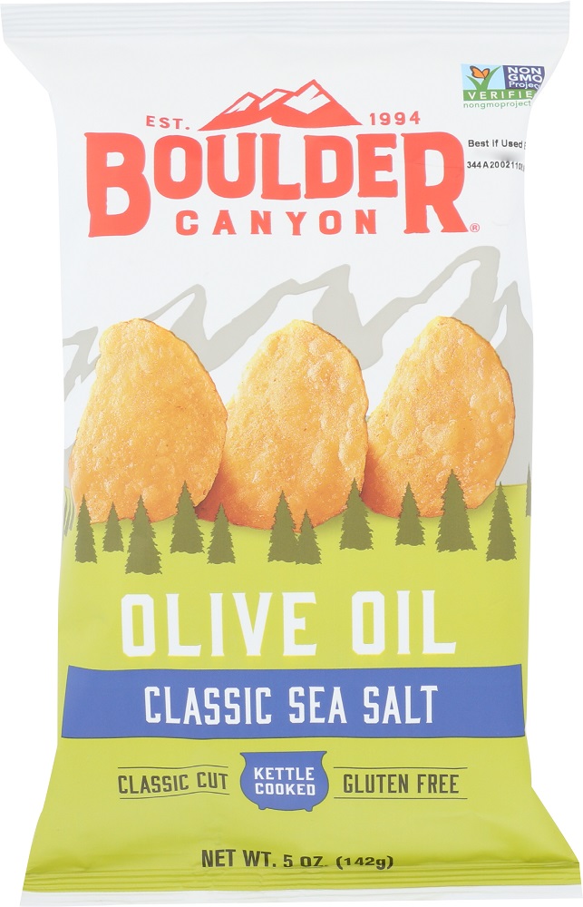 Picture of Boulder Canyon KHCH00192799 5 oz Olive Oil Classic Sea Salt Chips