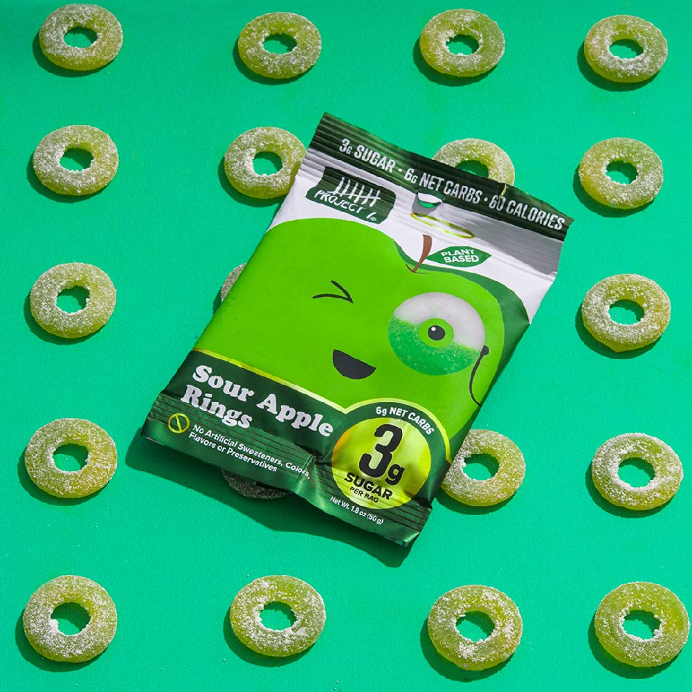 Picture of Project 7 KHRM00385936 1.8 oz Low Sugar Apple Sour Rings