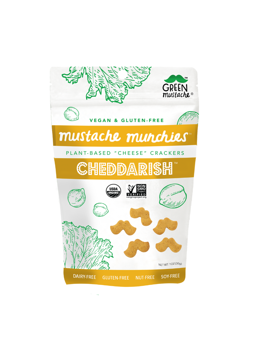 Picture of Green Mustache KHRM00382423 4 oz Vegan Cheddarish Crackers