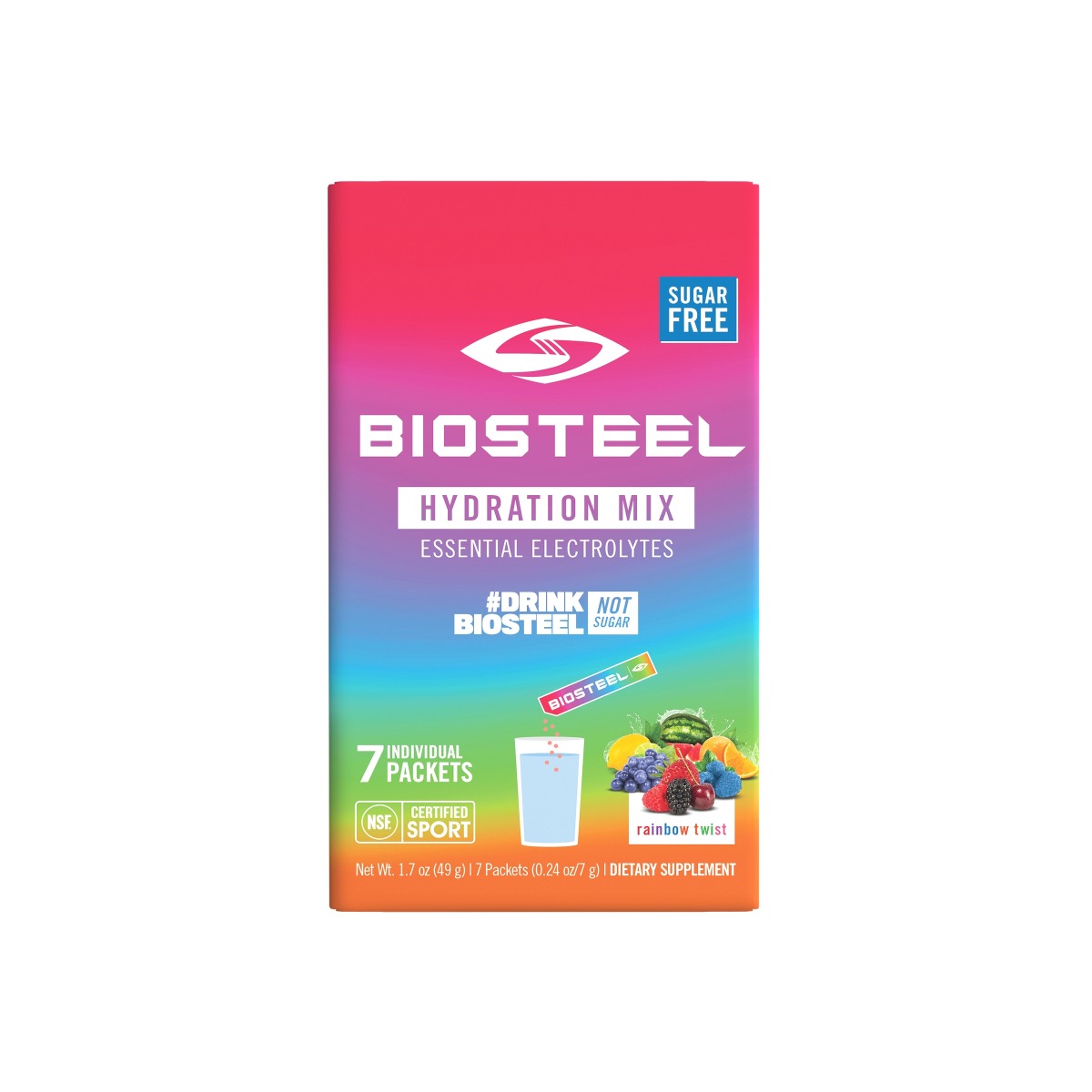 Picture of Biosteel KHRM00374385 Rainbow Packet Hydration Mix - 7 Serving