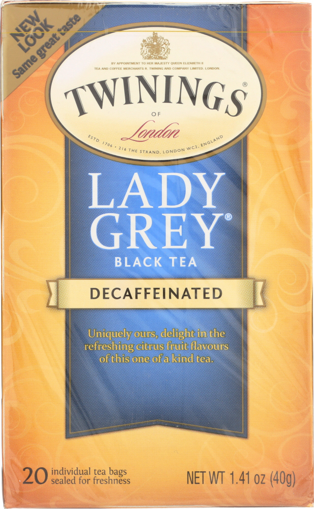 Twining Tea KHLV00032961 Decaffeinated Lady Grey Black Tea, 20 Bags -  Twinings Tea