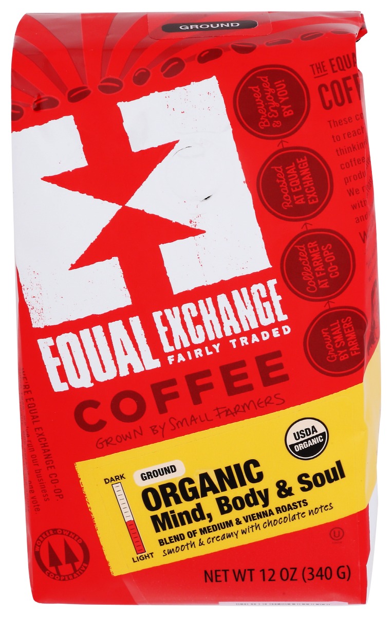Picture of Equal Exchange KHRM00401614 12 oz Ground Mind Body Soul Organic Coffee