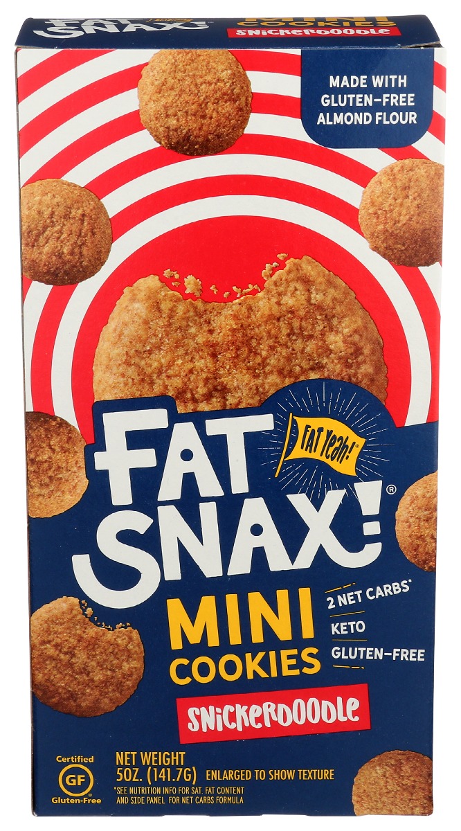 Picture of Fat Snax KHRM00378127 5 oz Mini Snickerdoodle Cookies