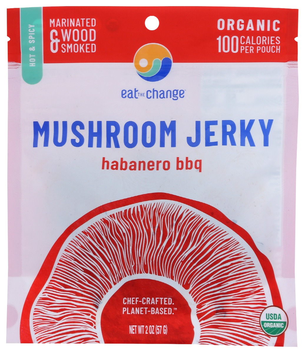 Picture of Eat the Change KHRM00374698 2 oz BBQ Mushroom & Habanero Jerky