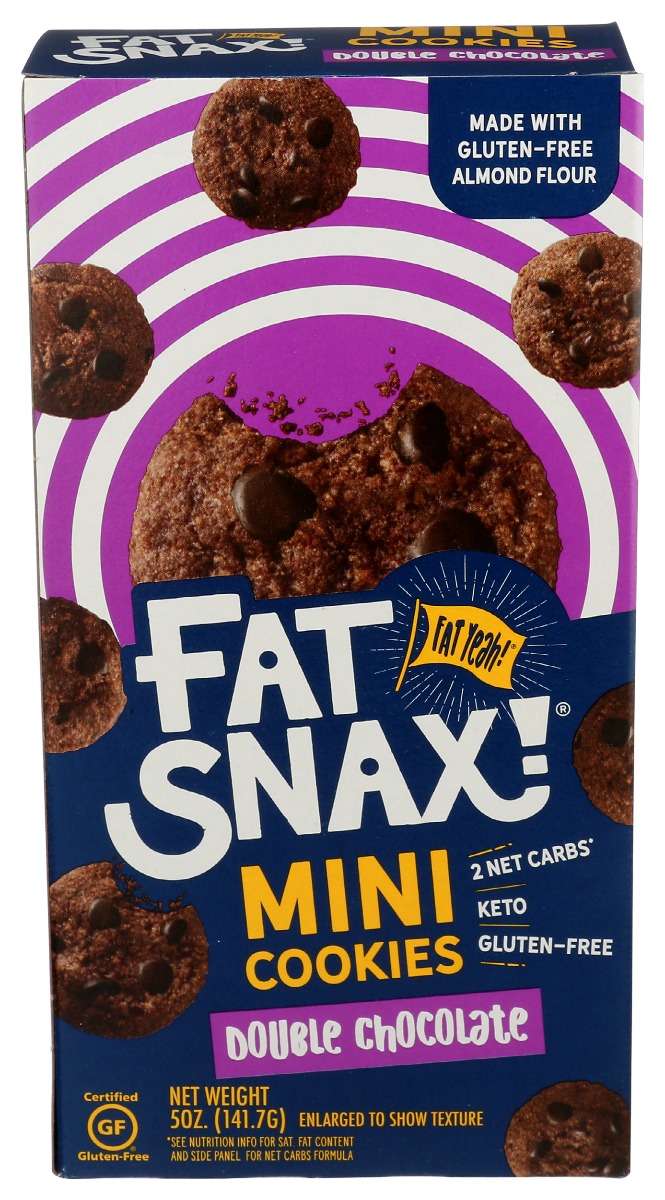 Picture of Fat Snax KHRM00378124 5 oz Mini Double Chocolate Cookies