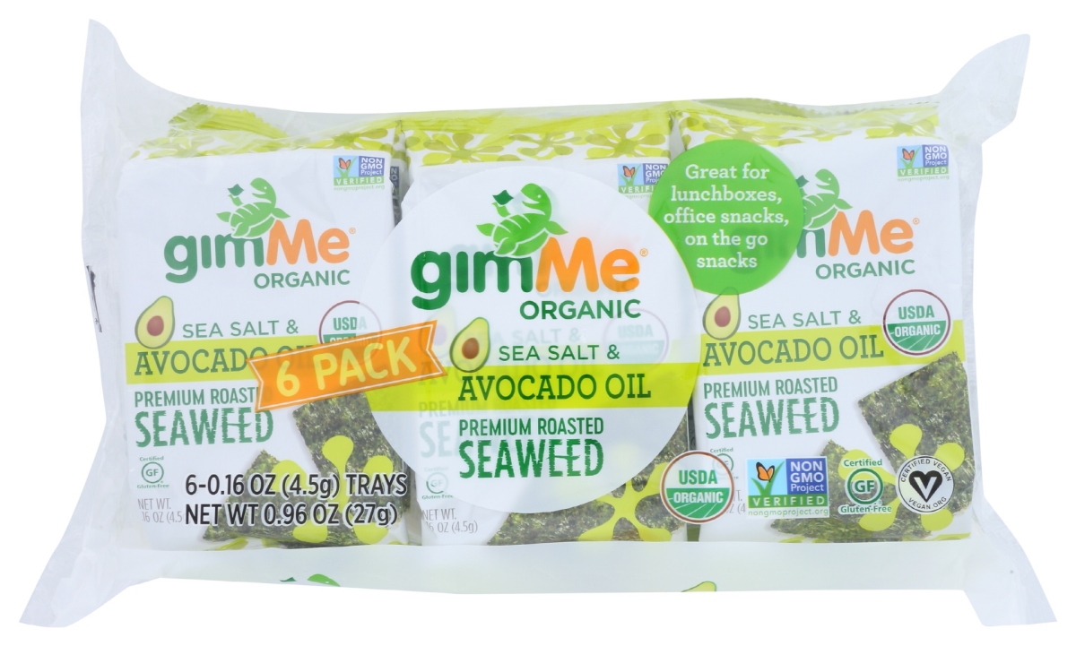 Picture of Gimme KHRM00367819 0.96 oz Sea Salt Avocado Oil Seaweed, Pack of 6