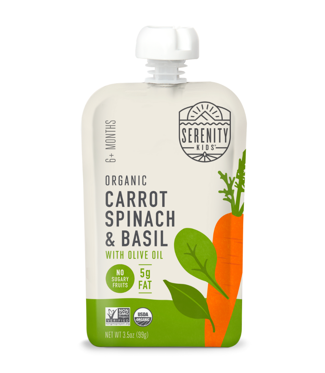 Picture of Serenity Kids KHRM00383887 3.5 oz Carrots & Spinach Organic Pouch
