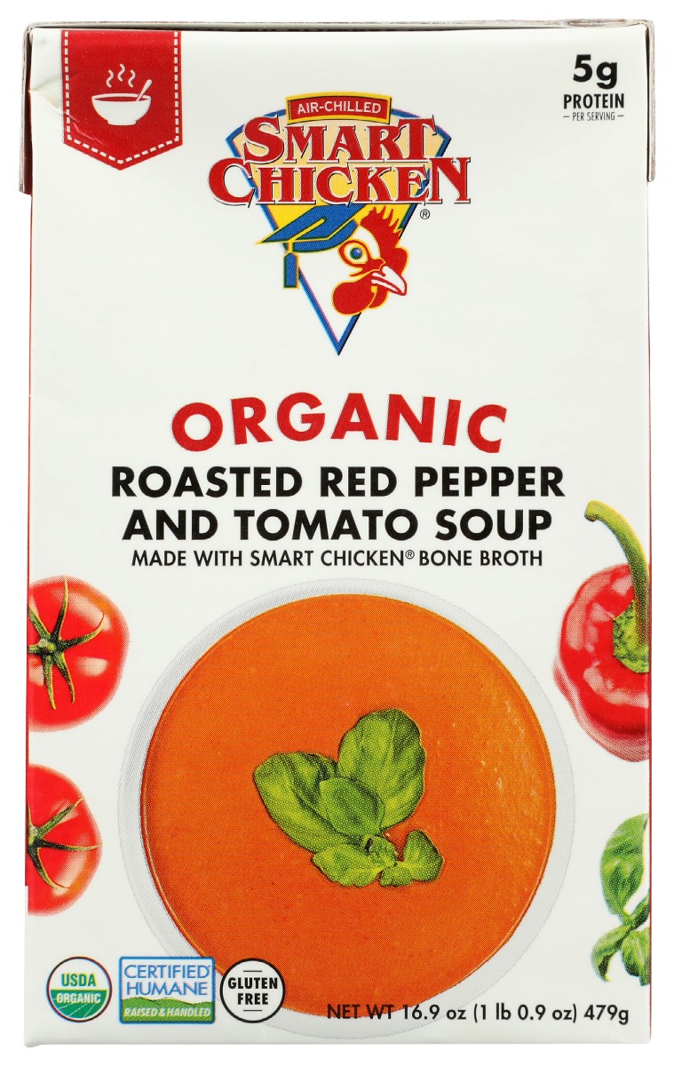 Picture of Smart Chicken KHRM00375815 16.9 oz Tomato Red Pepper Organic Soup
