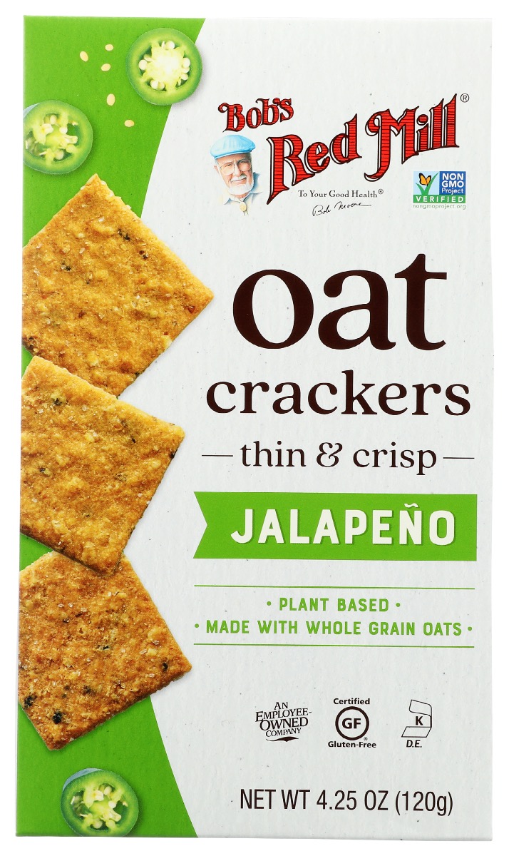 Picture of Bobs Red Mill KHRM00382969 4.25 oz Jalepeno Crackers Oat