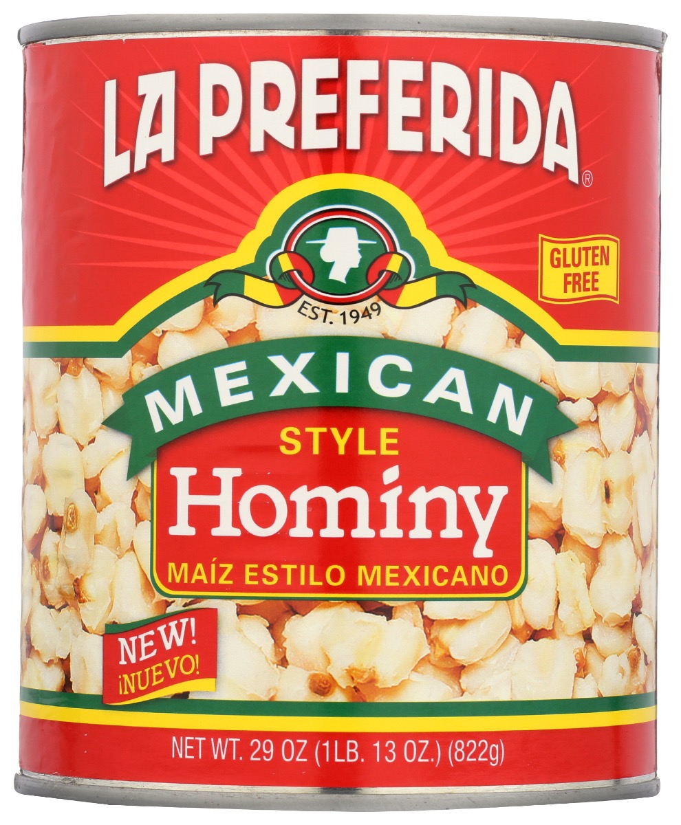 Picture of La Preferida KHRM00208705 29 oz Hominy Mexican Style Bean