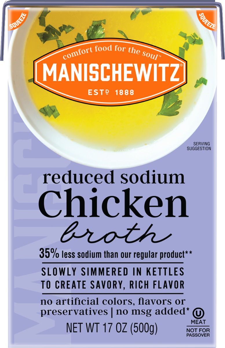 Picture of Manischewitz KHRM00371374 17 fl oz Chicken Low Sodium Broth